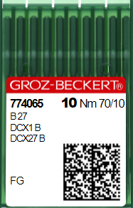 Голка швейна промислова для оверлока Groz Beckert B27/DC*27 №70 FG/SUK 132866573 фото