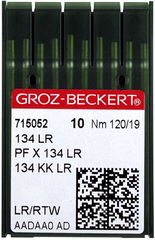 Groz Beckert 134LR №120 голки для шкіри з правою заточкою для швейних машин човникового стібка 132866128 фото