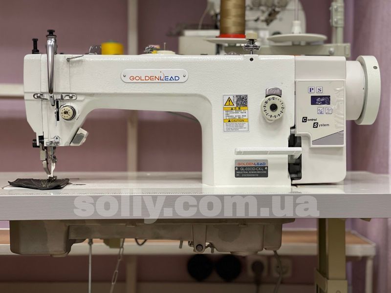 Одноголкова машина човникового стібка з подвійним транспортом Golden Lead GL-0303D-CX-L 453535027 фото